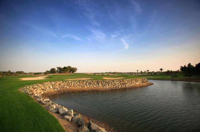 Obstacle d'eau du golf Abu Dhabi